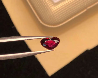 GRC CERTIFIED 1.06 CT NATURAL RED RUBY LOOSE STONES