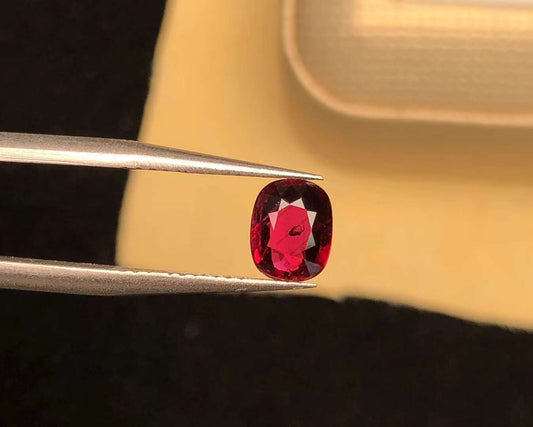 GRC CERTIFIED 1.01 CT NATURAL RED RUBY LOOSE STONES