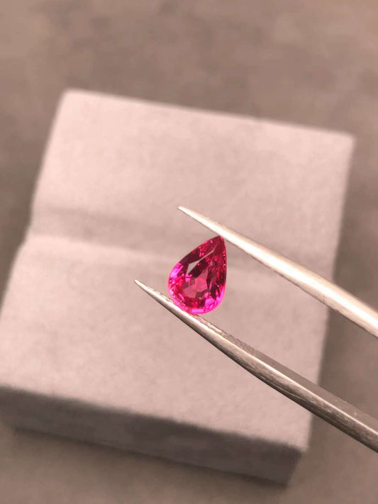 AIGS CERTIFIED 1.33 CT NATURAL RED RUBY LOOSE STONES