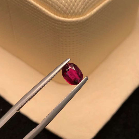 AIGS CERTIFIED 1.03 CT NATURAL RED RUBY LOOSE STONES