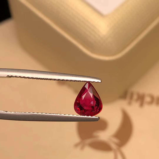 GRC CERTIFIED 1.01 CT NATURAL RED RUBY LOOSE STONES