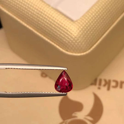 GRC CERTIFIED 1.01 CT NATURAL RED RUBY LOOSE STONES