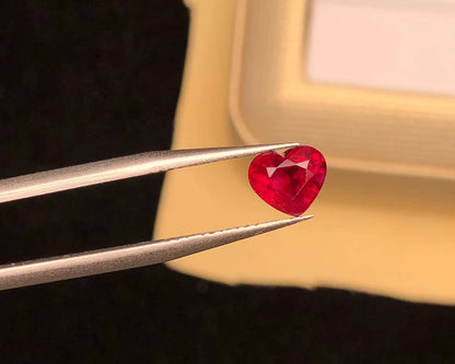 AIGS CERTIFIED 1.52 CT NATURAL RED RUBY LOOSE STONES