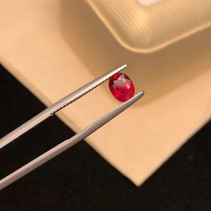 AIGS CERTIFIED 1.06 CT NATURAL RED RUBY LOOSE STONES