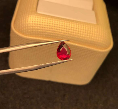 AIGS CERTIFIED 1.00 CT NATURAL RED RUBY LOOSE STONES