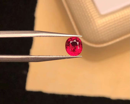 AIGS CERTIFIED 1.02 CT NATURAL RED RUBY LOOSE STONES