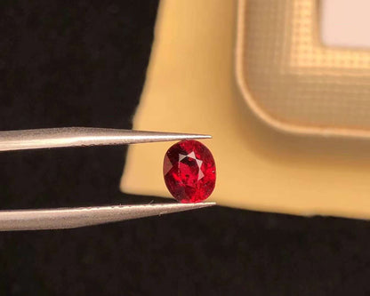 AIGS CERTIFIED 1.03 CT NATURAL RED RUBY LOOSE STONES