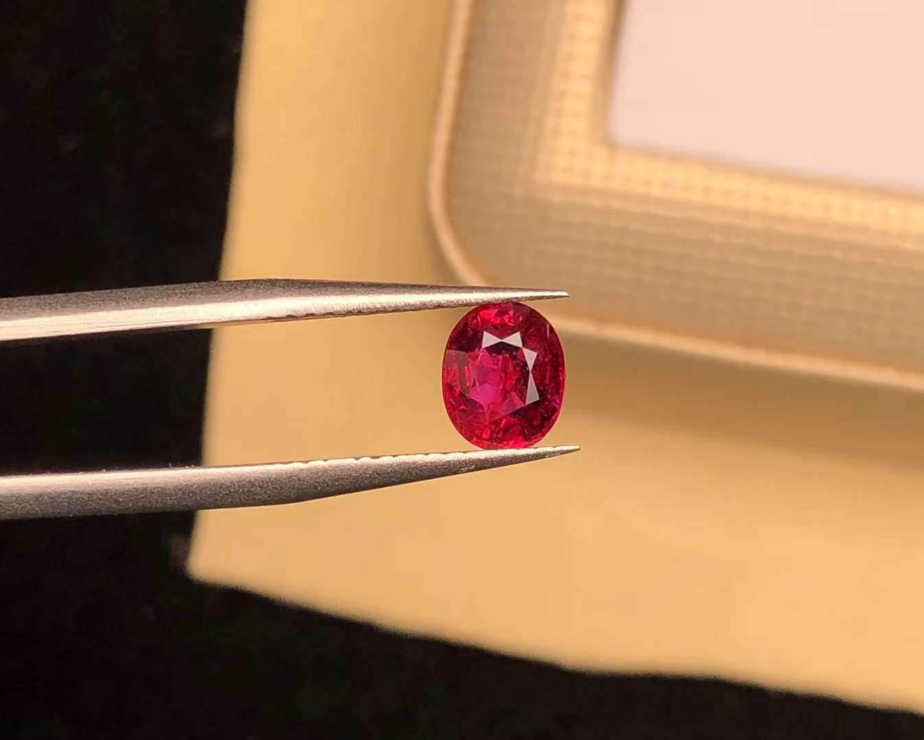 AIGS CERTIFIED 1.07 CT NATURAL RED RUBY LOOSE STONES