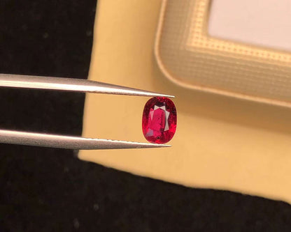 AIGS CERTIFIED 1.03 CT NATURAL RED RUBY LOOSE STONES