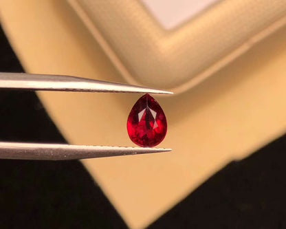 AIGS CERTIFIED 1.00 CT NATURAL RED RUBY LOOSE STONES