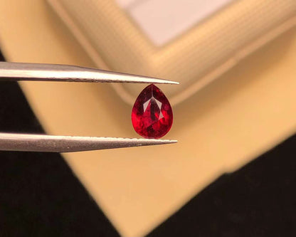 AIGS CERTIFIED 1.00 CT NATURAL RED RUBY LOOSE STONES