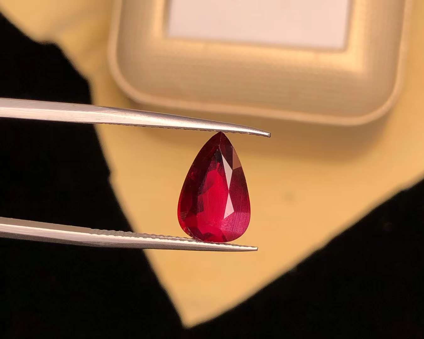 AIGS CERTIFIED 4.10 CT NATURAL RED RUBY LOOSE STONES