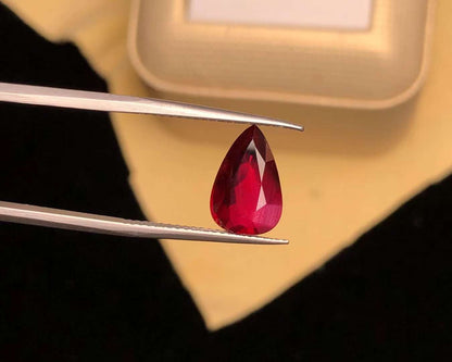 AIGS CERTIFIED 4.10 CT NATURAL RED RUBY LOOSE STONES