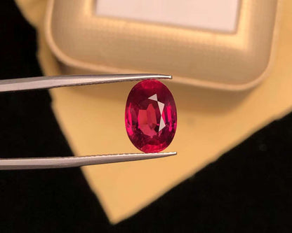 AIGS CERTIFIED 5.03 CT NATURAL RED RUBY LOOSE STONES