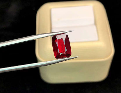 AIGS CERTIFIED 4.03 CT NATURAL RED RUBY LOOSE STONES