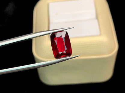 AIGS CERTIFIED 4.03 CT NATURAL RED RUBY LOOSE STONES