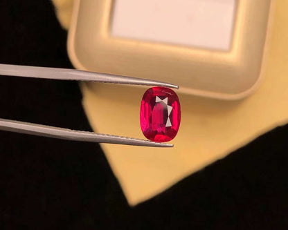 AIGS CERTIFIED 2.09 CT NATURAL RED RUBY LOOSE STONES