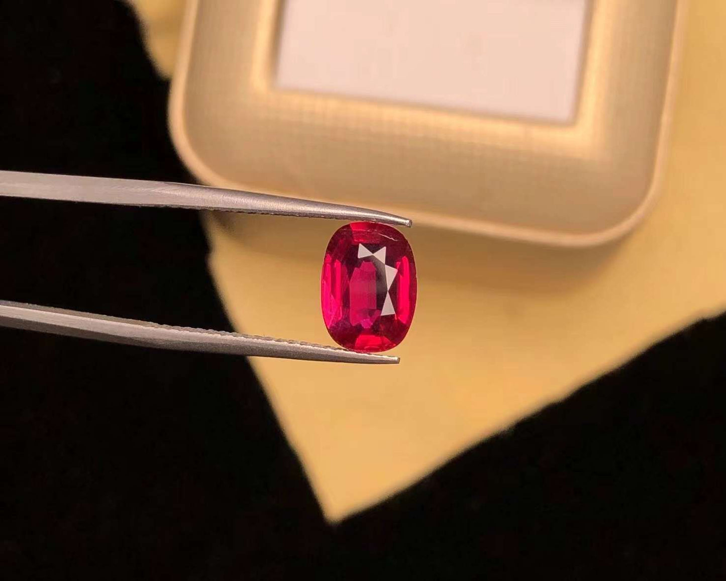 AIGS CERTIFIED 2.09 CT NATURAL RED RUBY LOOSE STONES