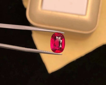 AIGS CERTIFIED 2.09 CT NATURAL RED RUBY LOOSE STONES