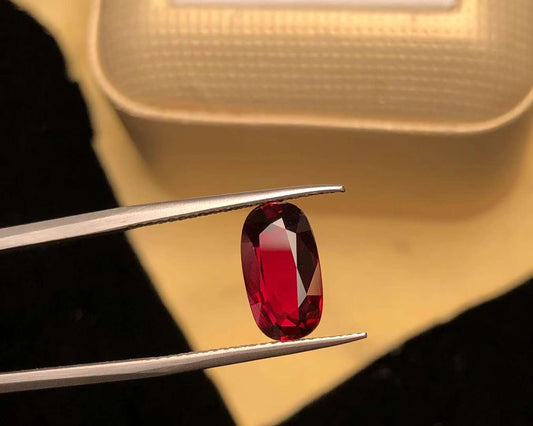 AIGS CERTIFIED 2.56 CT NATURAL RED RUBY LOOSE STONES