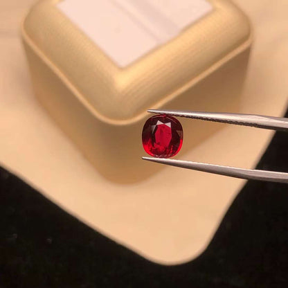 AIGS CERTIFIED 2.03 CT NATURAL RED RUBY LOOSE STONES