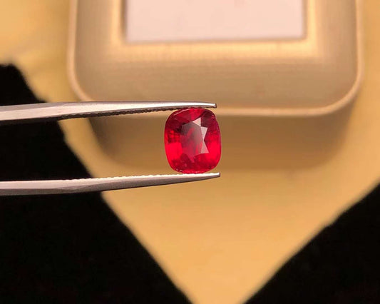 AIGS CERTIFIED 2.04 CT NATURAL RED RUBY LOOSE STONES