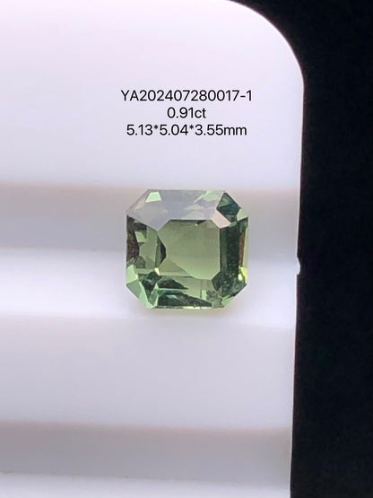 SRILANKA 0.91 CT GREEN NATURAL UNHEATED SAPPHIRE LOOSE STONE