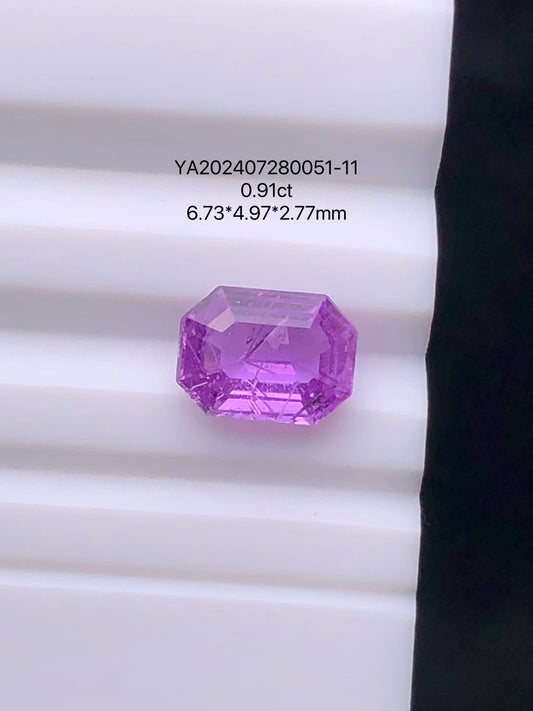 SRILANKA 0.91 CT LIGHT PINK NATURAL HEATED SAPPHIRE LOOSE STONE