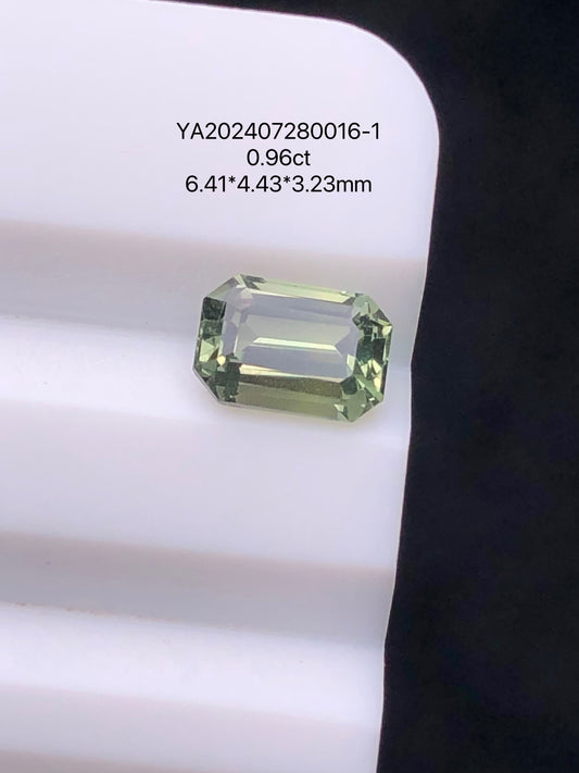 SRILANKA 0.96 CT GREEN NATURAL UNHEATED SAPPHIRE LOOSE STONE