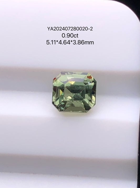 SRILANKA 0.90 CT GREEN NATURAL UNHEATED SAPPHIRE LOOSE STONE
