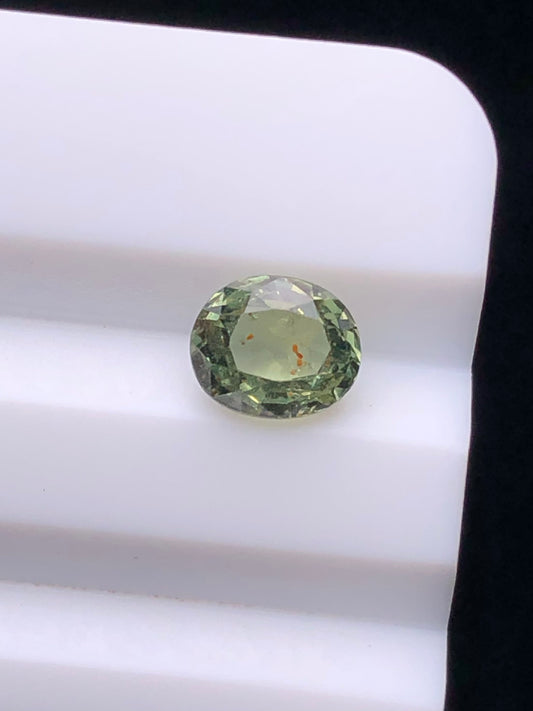 CERTIFIED SRILANK 1.09CT VIVI UNDHEATED Duck green sapphire