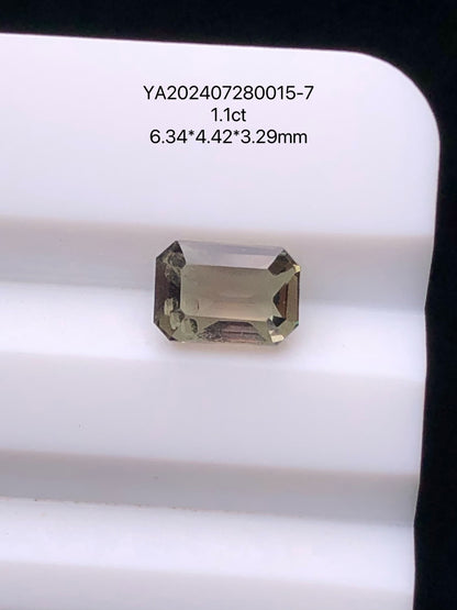 SRILANKA 1.10 CT GREEN NATURAL UNHEATED SAPPHIRE LOOSE STONE