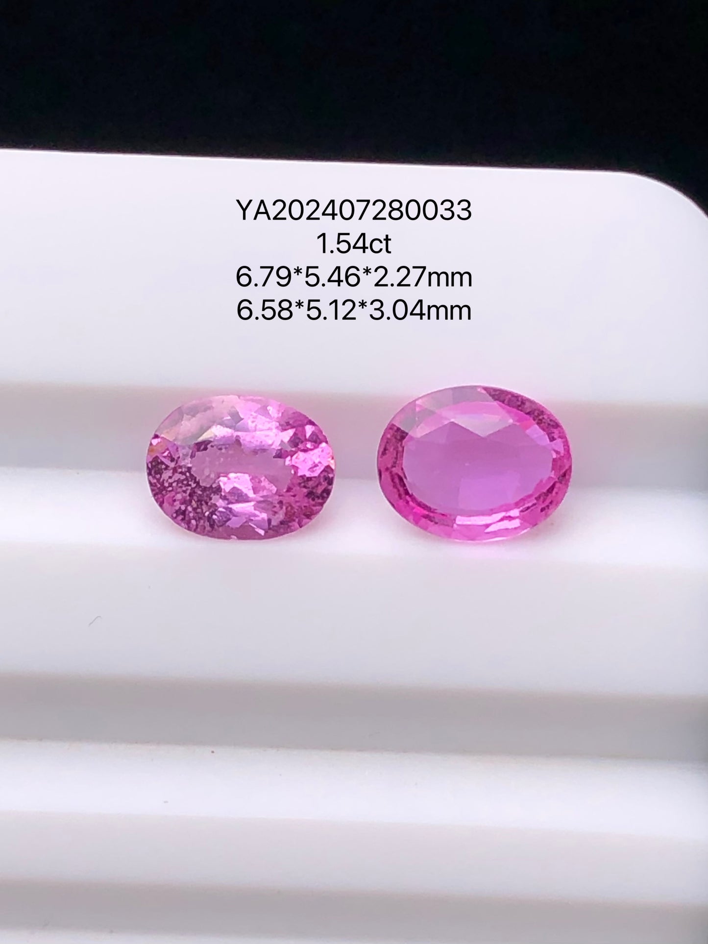 SRILANKA 1.54 CT LIGHT PINK NATURAL HEATED SAPPHIRE LOOSE STONE