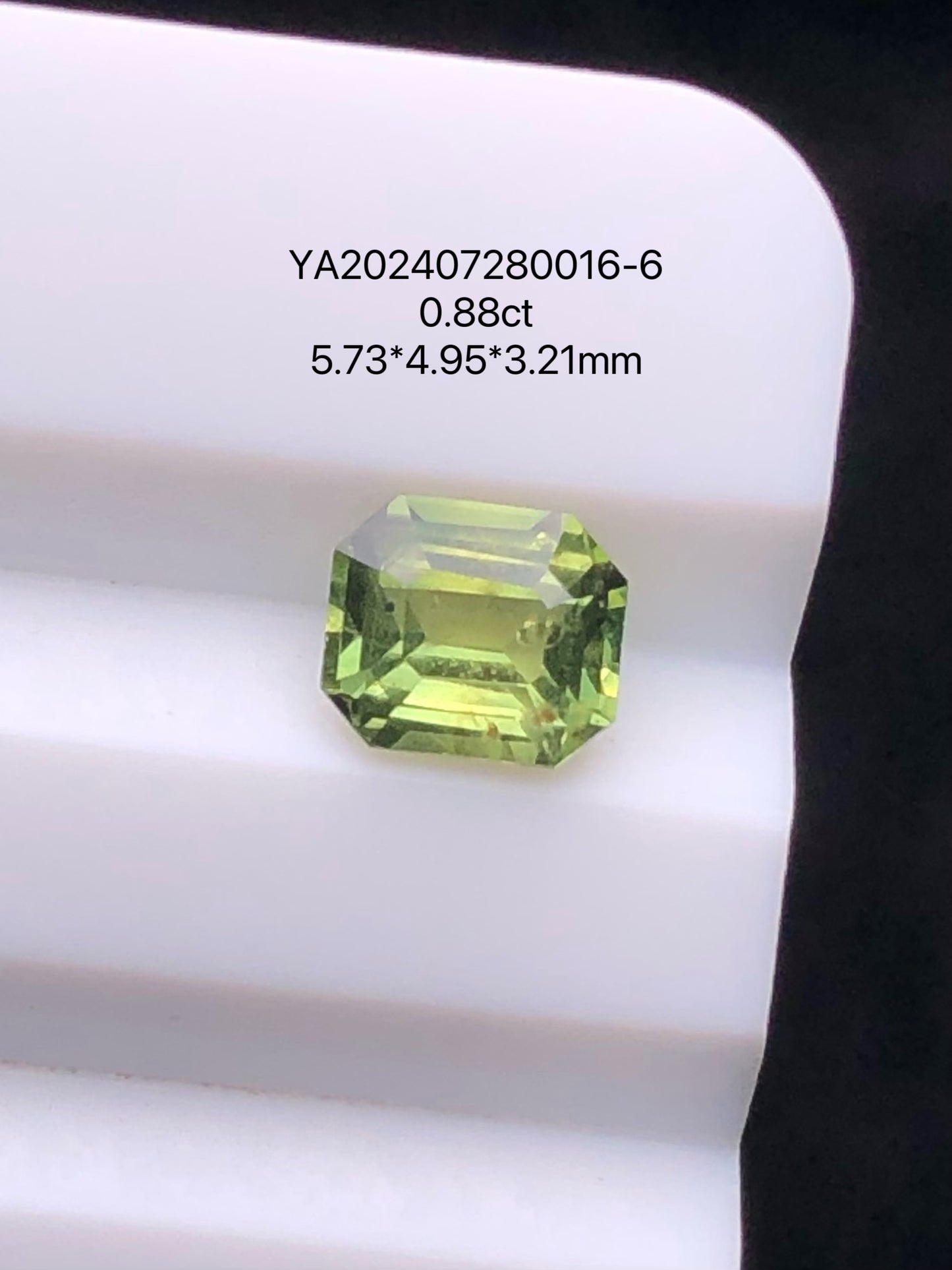 SRILANKA 0.88 CT GREEN NATURAL UNHEATED SAPPHIRE LOOSE STONE