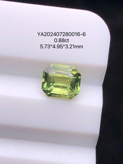 SRILANKA 0.88 CT GREEN NATURAL UNHEATED SAPPHIRE LOOSE STONE
