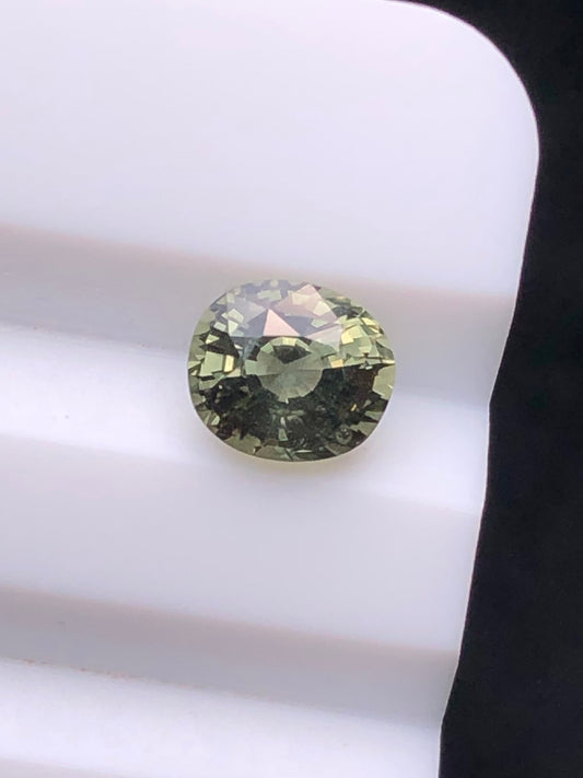 CERTIFIED SRILANK 0.98CT VIVI UNDHEATED Duck green sapphire