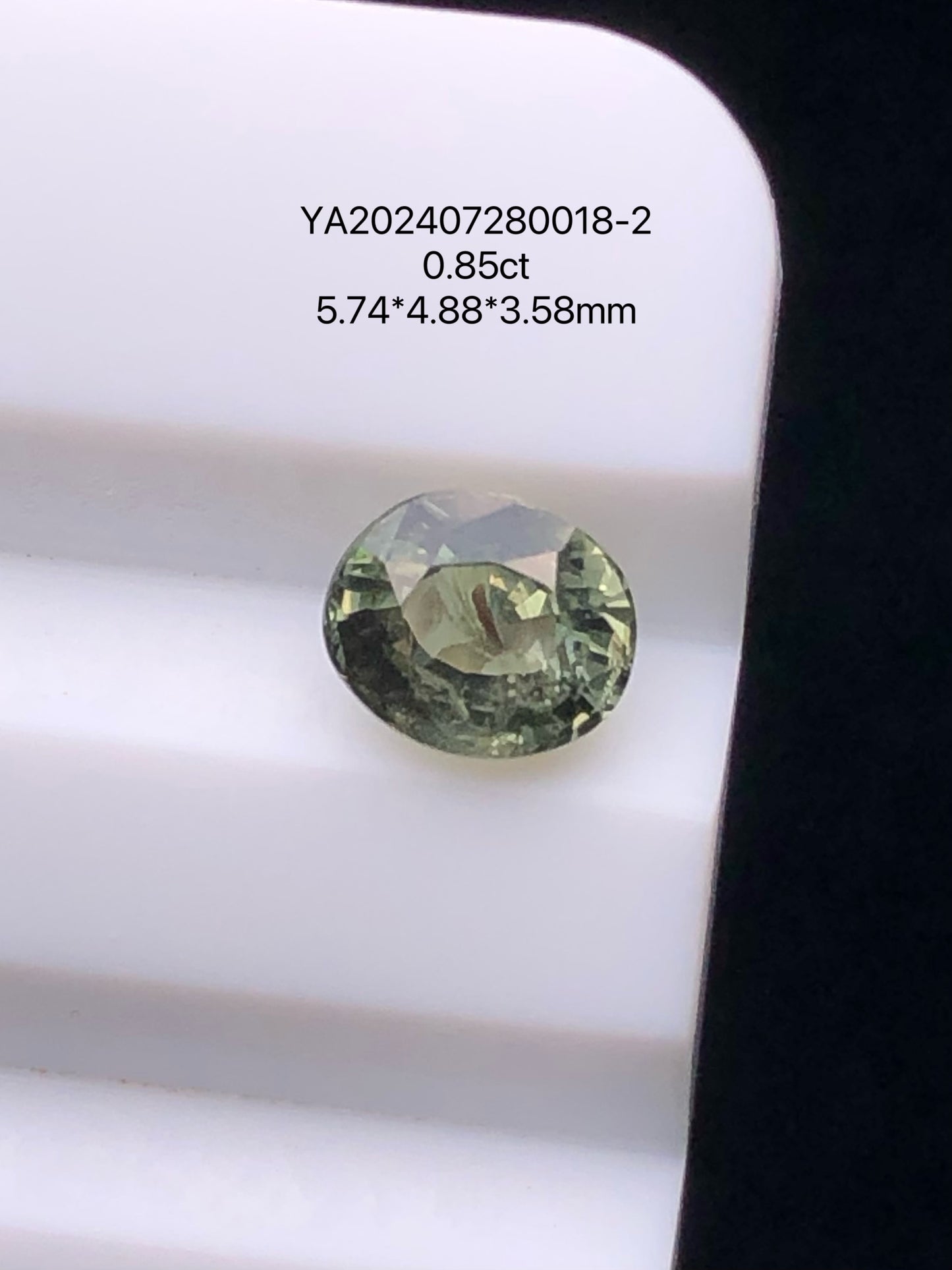 SRILANKA 0.85 CT GREEN NATURAL UNHEATED SAPPHIRE LOOSE STONE