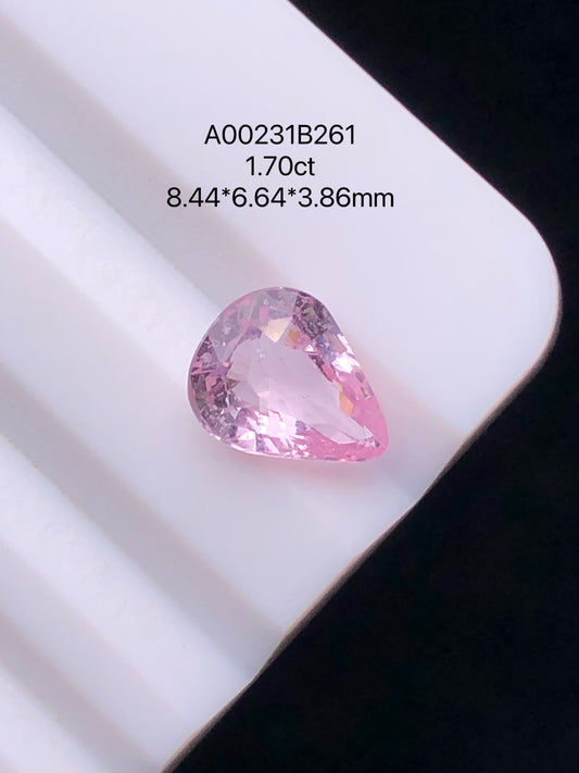 SRILANKA 1.7 CT LIGHT PINK NATURAL UNHEATED SAPPHIRE LOOSE STONE