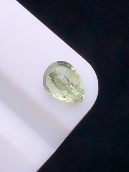 CERTIFIED SRILANK 0.65CT VIVI UNDHEATED Duck green sapphire