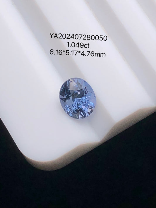 SRILANKA 1.049 CT NATURAL HEATED CORNFLOWER BLUE SAPPHIRE LOOSE STONE