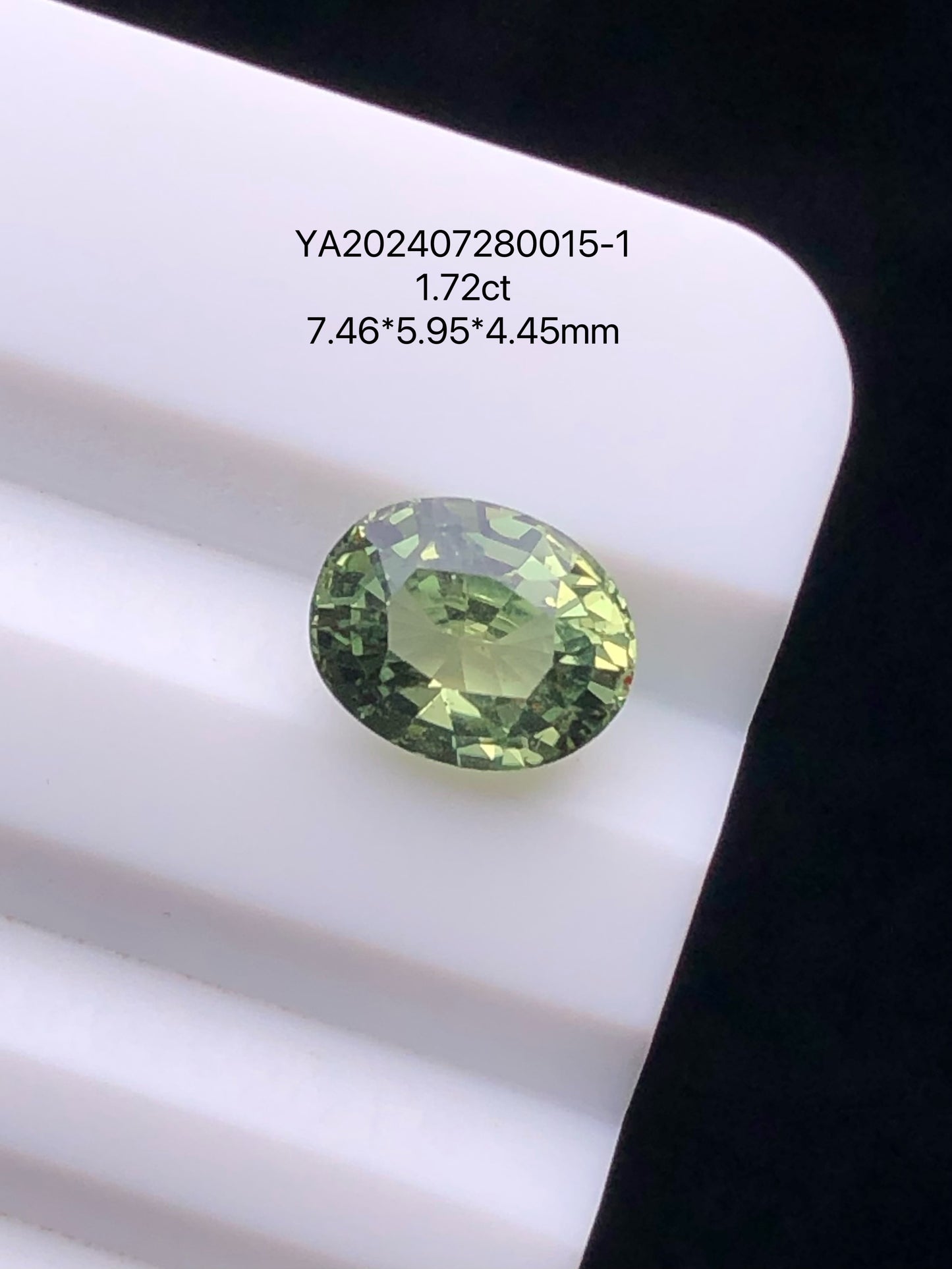 SRILANKA 1.72 CT GREEN NATURAL UNHEATED SAPPHIRE LOOSE STONE