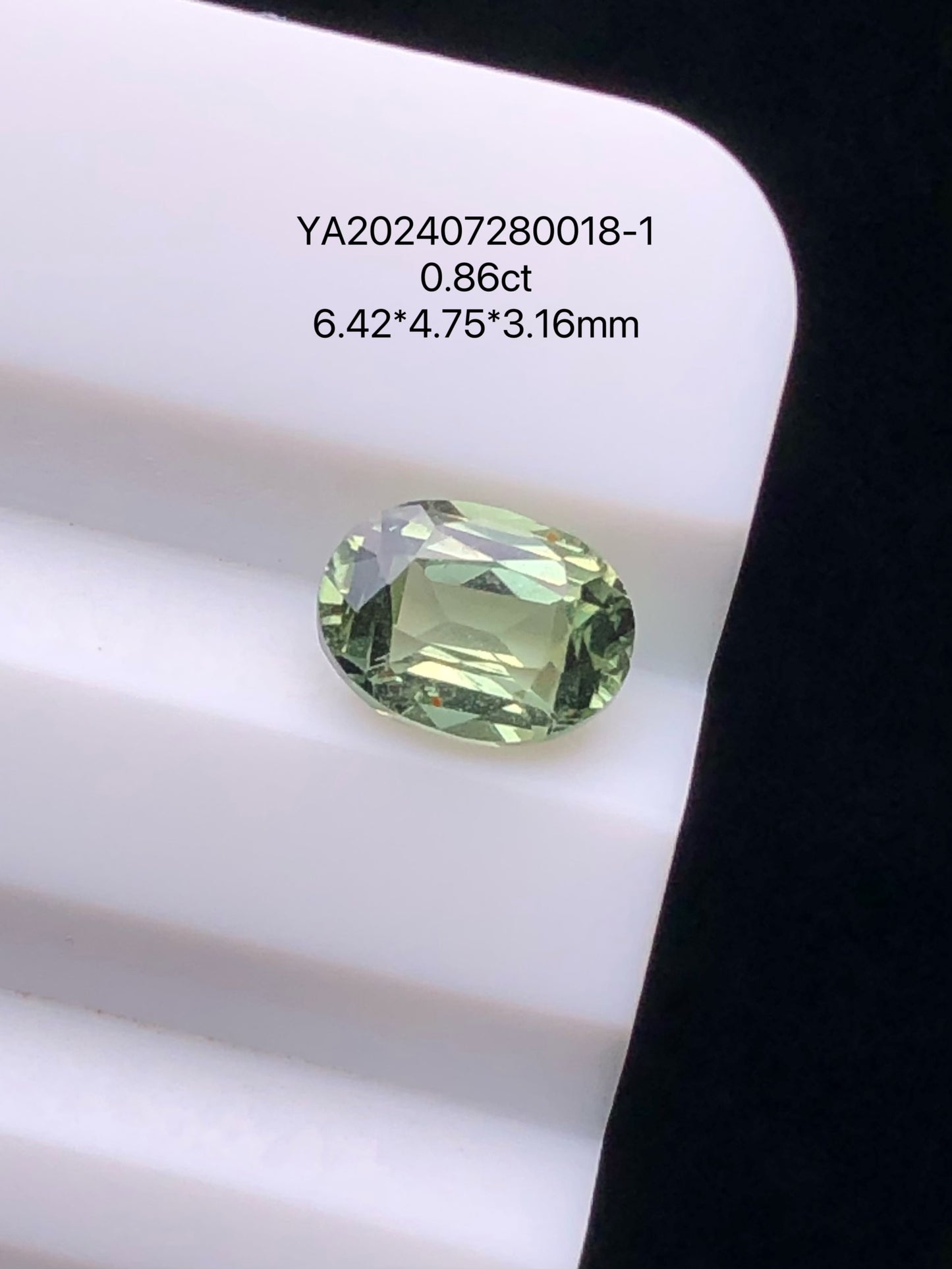 SRILANKA 0.86 CT GREEN NATURAL UNHEATED SAPPHIRE LOOSE STONE