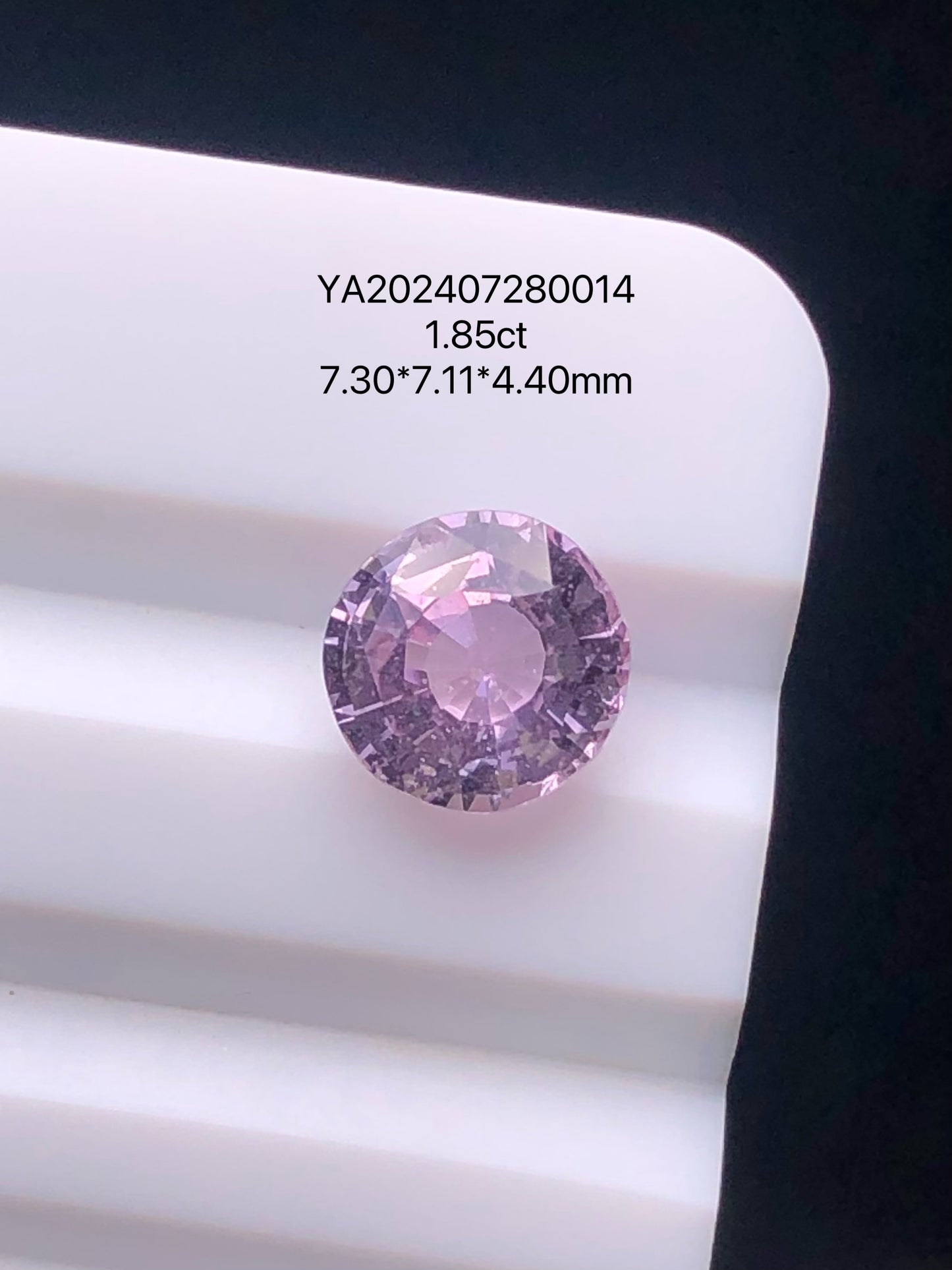 SRILANKA 1.85 CT LIGHT PINK NATURAL HEATED SAPPHIRE LOOSE STONE
