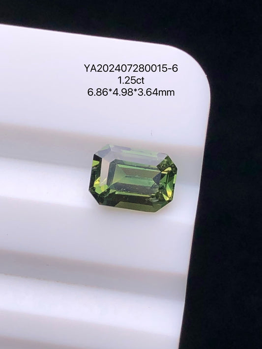 SRILANKA 1.25 CT GREEN NATURAL UNHEATED SAPPHIRE LOOSE STONE