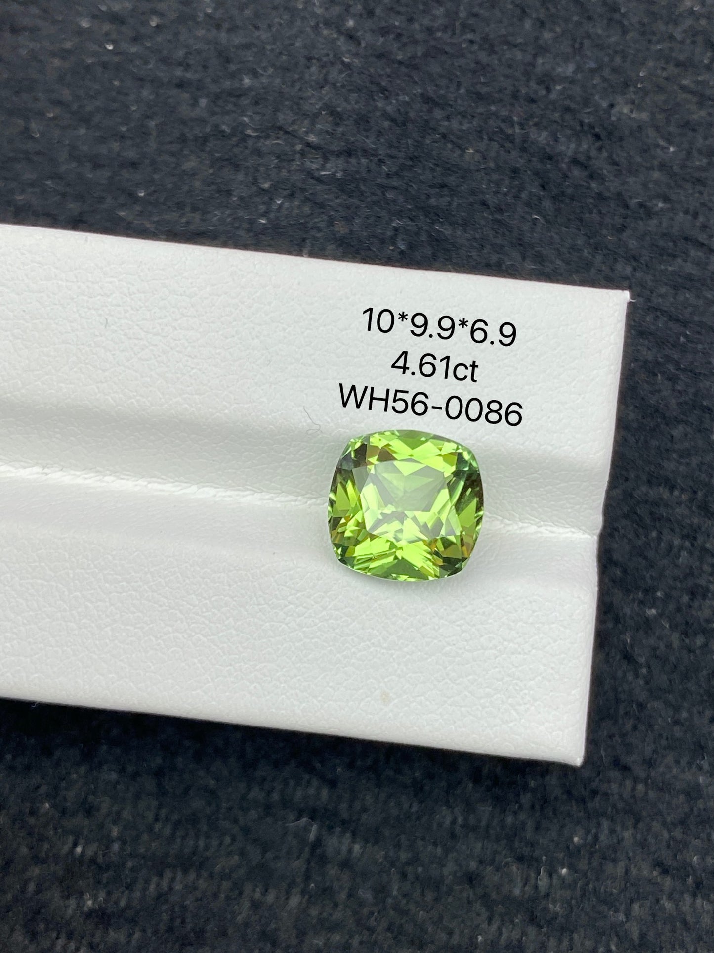 4.61CT NATURAL AFGHANISTAN YELLOWISH GREEN TOURMALINE STONE