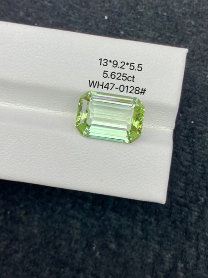 5.625CT NATURAL AFGHANISTAN YELLOWISH GREEN TOURMALINE STONE