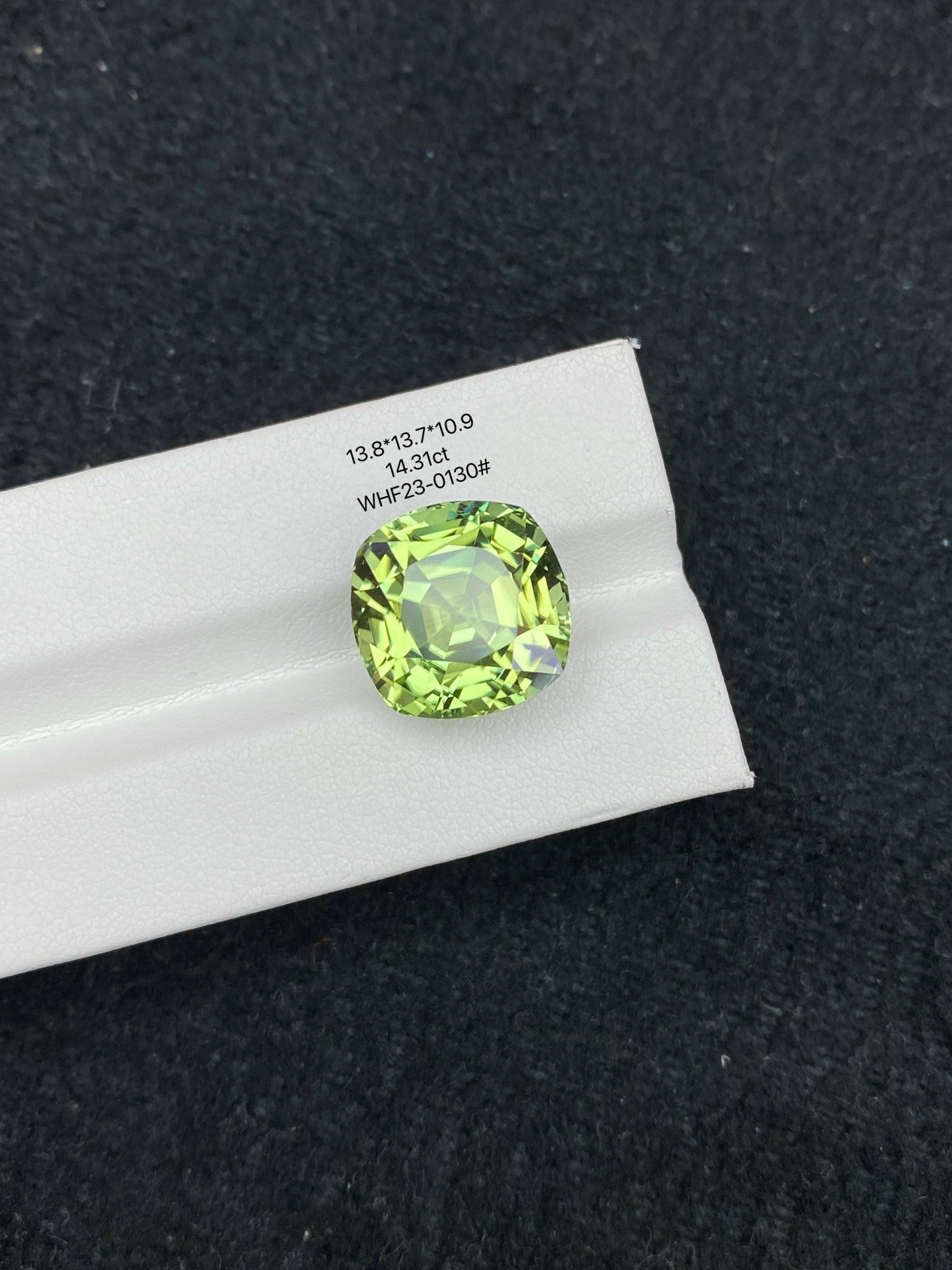 14.31CT NATURAL CONGO YELLOW GREEN TOURMALINE STONE