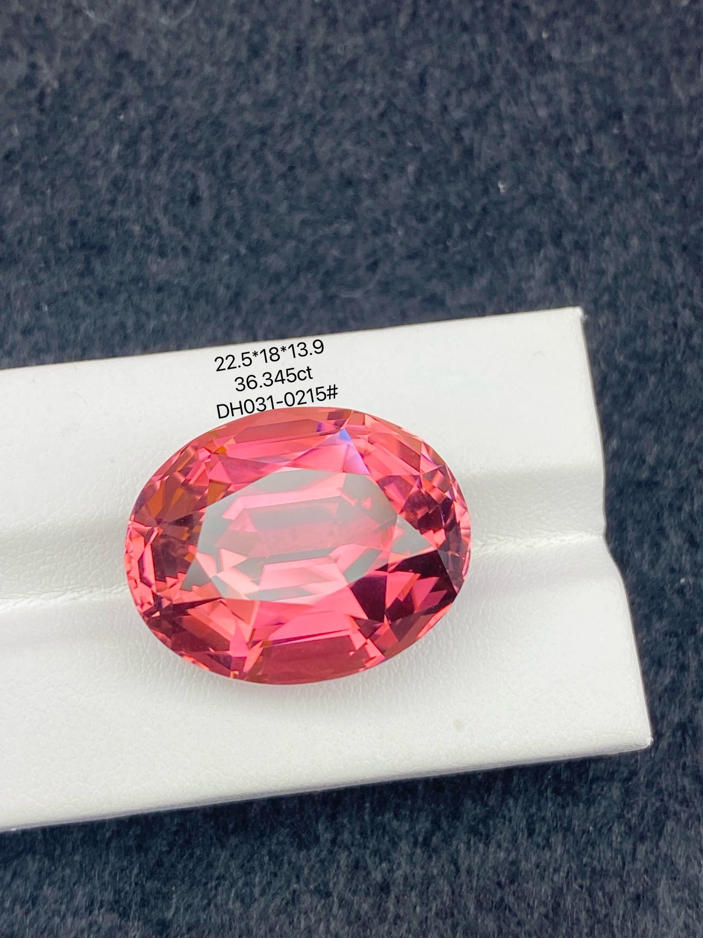 36.345CT NATURAL CONGO RED TOURMALINE STONE