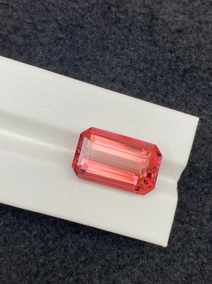 15.26CT NATURAL CONGO ORANGE RED TOURMALINE STONE