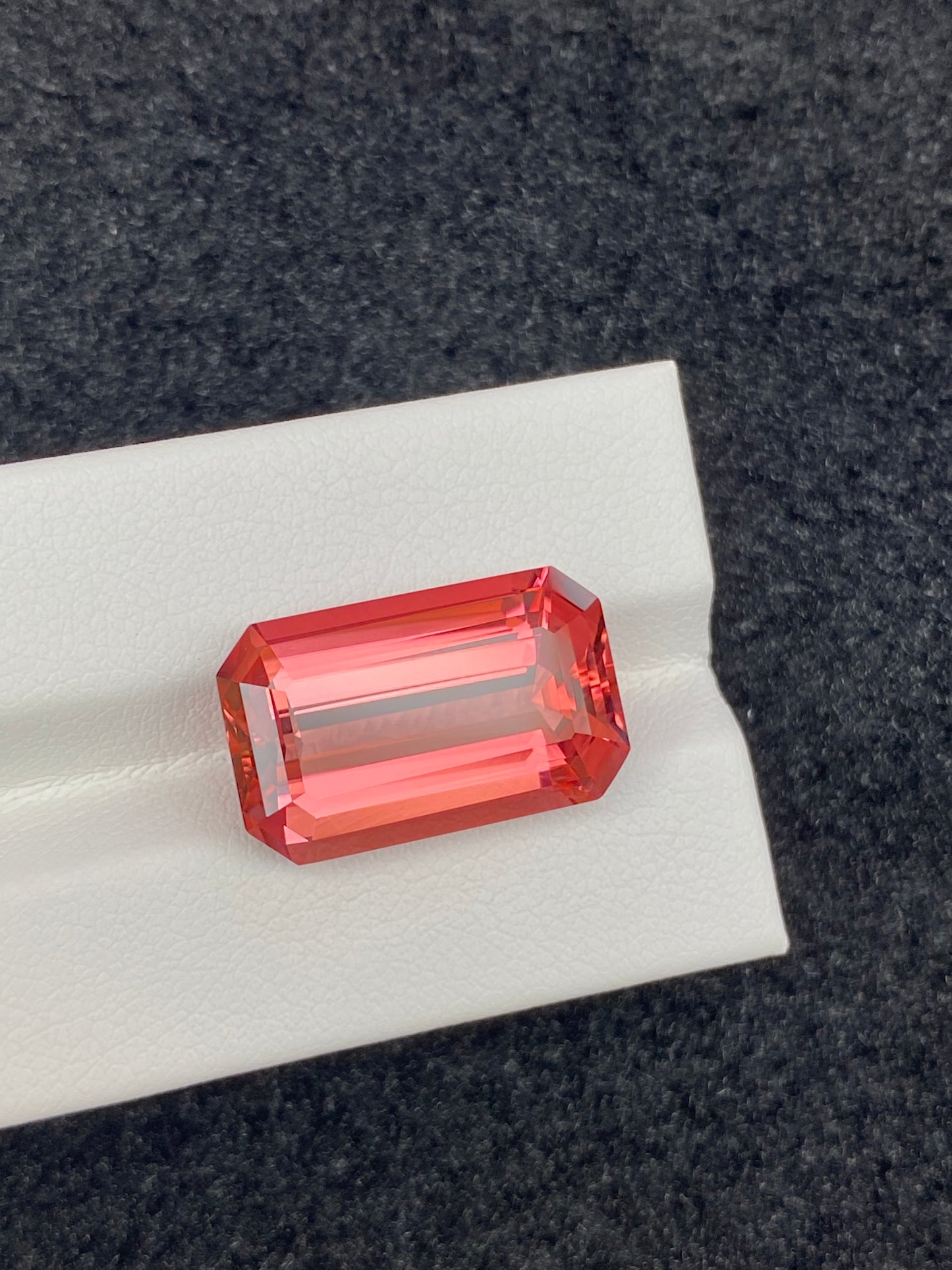 15.26CT NATURAL CONGO ORANGE RED TOURMALINE STONE